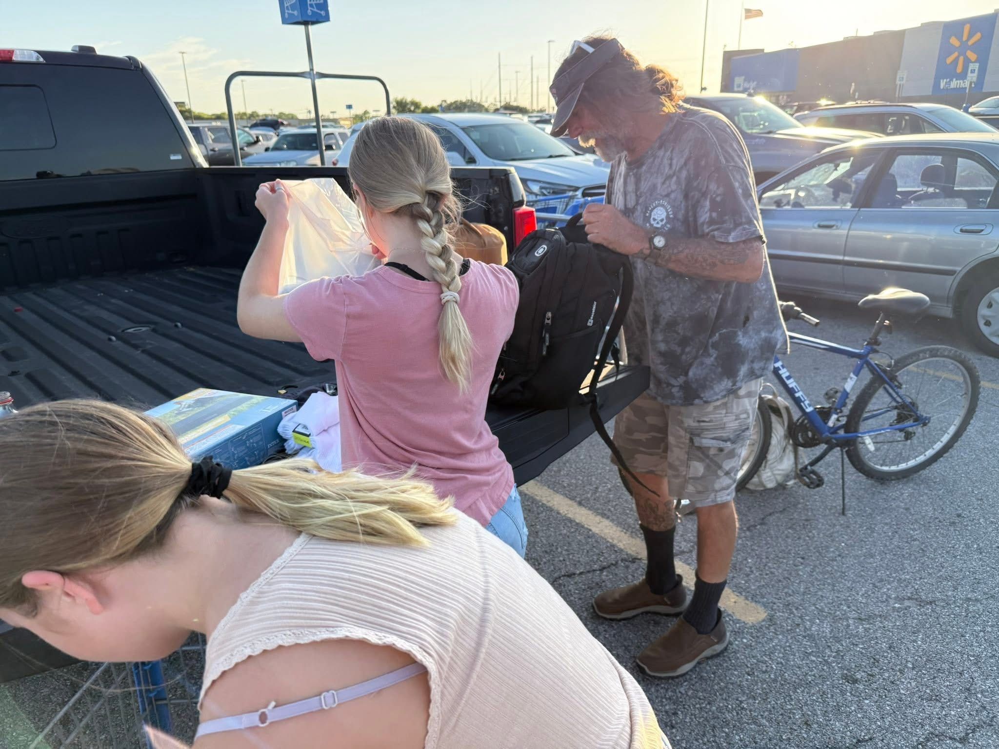 Dustin Luke Kay, professionally known as Luke Kay, participating with family in homeless outreach and community service in North Texas